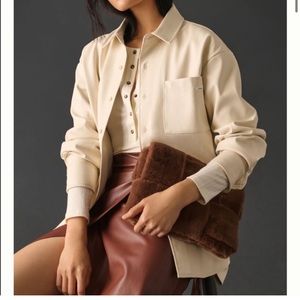 NEW Mother Denim -The Roomie Frenchie Shacket shirt